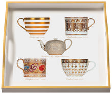 Antique Cups, small white tray